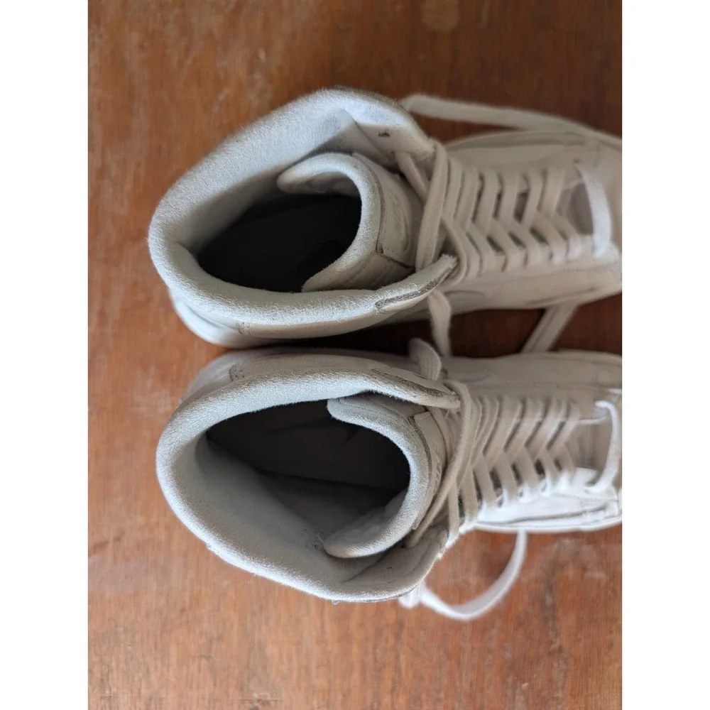 Nike Blazer Mid '77 Premium Size 9 Women Leather Photon Dust-Summit White Shoes